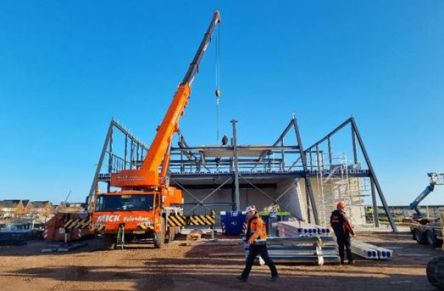 Progress of STEV gym sports center in Volendam