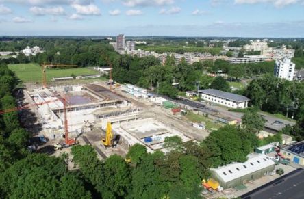 Voortgang zwembad en ijshal De Vliet, Leiden