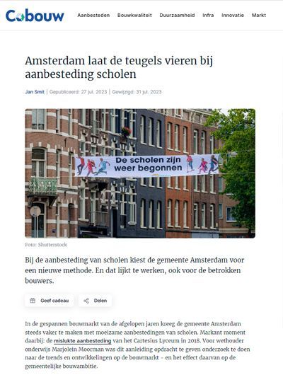 2308 Cobouw Amsterdam laat teugels vieren bij aanbesteding scholen.jpg