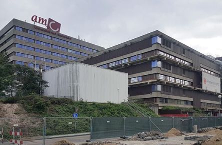 Progress Entrance Building AMC in Amsterdam